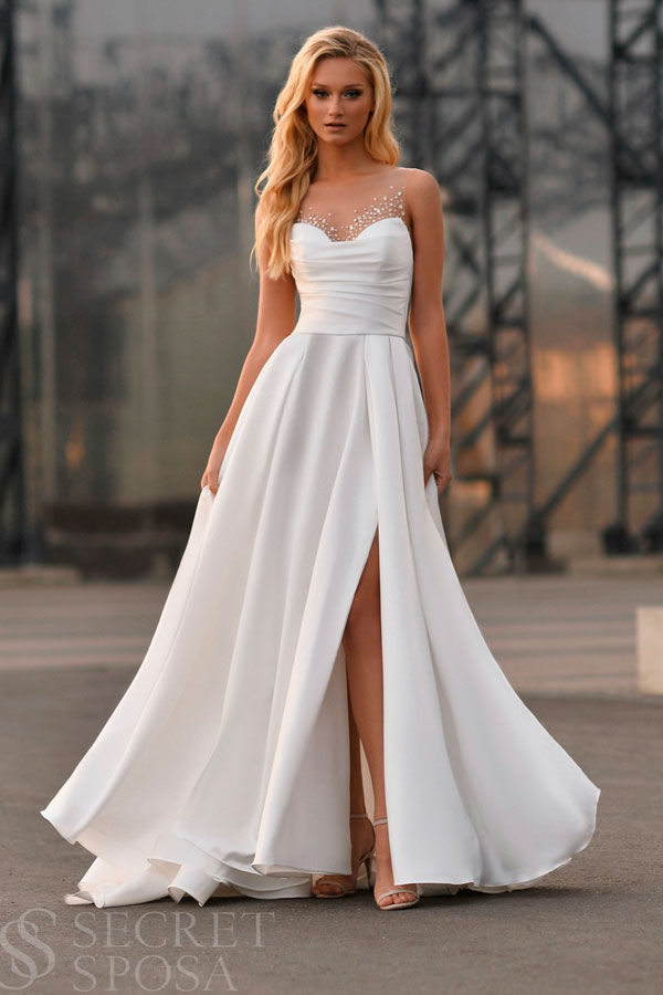 свадебное платье минимализм